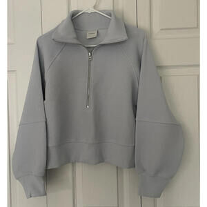 NEW $128 Varley Milano Half Zip Pullover Sweatshirt XS